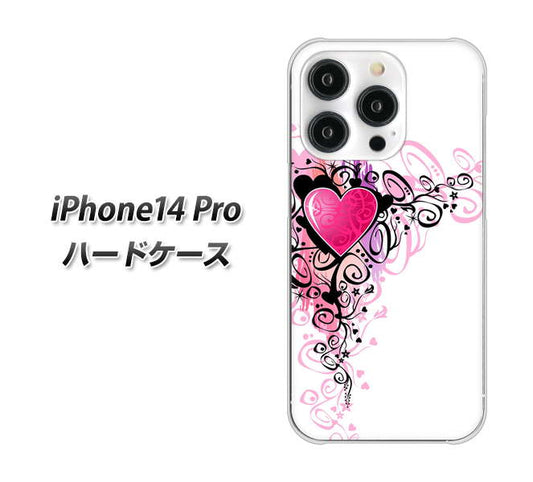 iPhone14 Pro 高画質仕上げ 背面印刷 ハードケース【007 スタイリッシュハート】