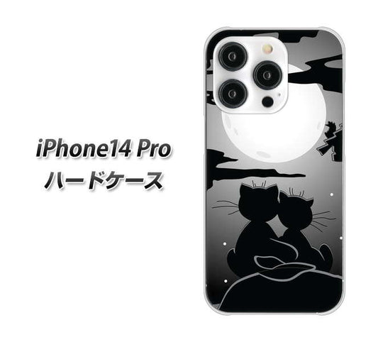 iPhone14 Pro 高画質仕上げ 背面印刷 ハードケース【342 月夜の二人】