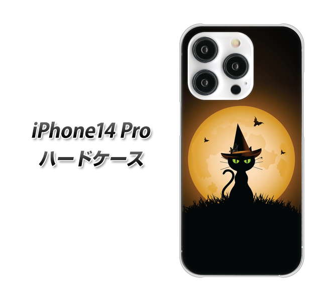 iPhone14 Pro 高画質仕上げ 背面印刷 ハードケース【440 猫の魔法使い】