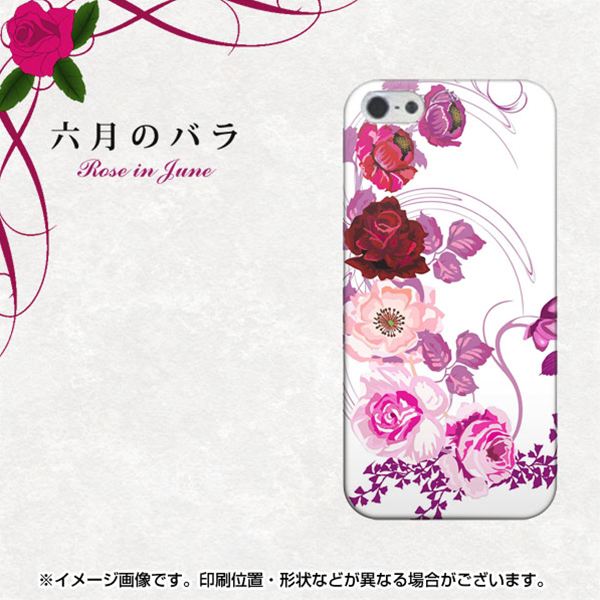 iPhone5/iPhone5s 高画質仕上げ 背面印刷 ハードケース【116 6月のバラ】