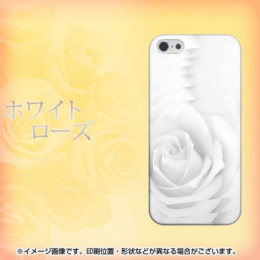 iPhone5/iPhone5s 高画質仕上げ 背面印刷 ハードケース【402 ホワイトRose】