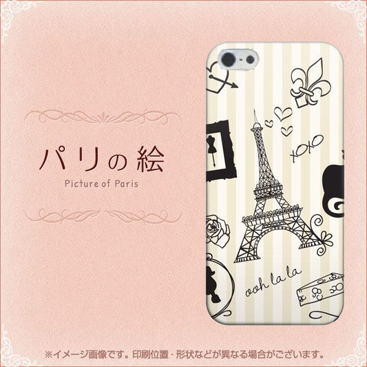 iPhone5/iPhone5s 高画質仕上げ 背面印刷 ハードケース【694 パリの絵】