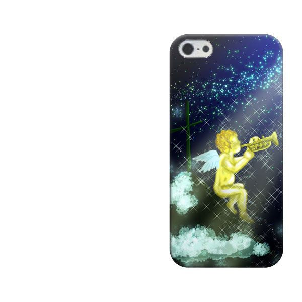 iPhone5/iPhone5s 高画質仕上げ 背面印刷 ハードケース【1248 天使の演奏】
