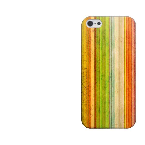 iPhone5/iPhone5s 高画質仕上げ 背面印刷 ハードケース【1325 ビンテージストライプ(色彩)】
