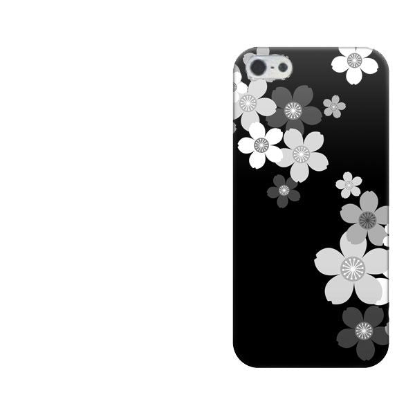 iPhone5/iPhone5s 高画質仕上げ 背面印刷 ハードケース【1334 桜のフレーム】