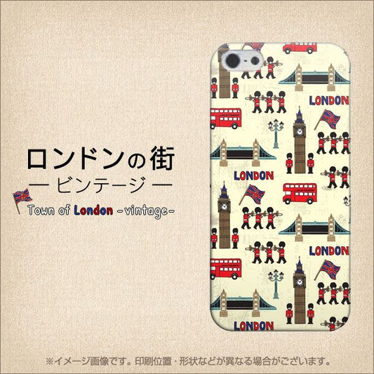 iPhone5/iPhone5s 高画質仕上げ 背面印刷 ハードケース【EK810 ロンドンの街のビンテージ】