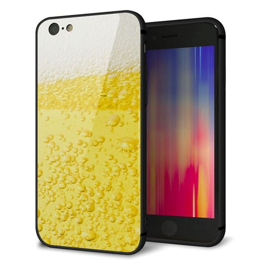 iPhone6 強化ガラス&TPUスマホケース ガラプリ【450 生ビール】