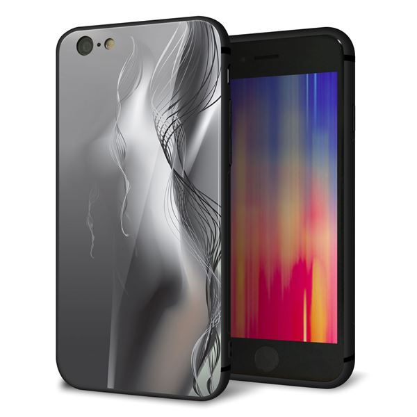 iPhone6 強化ガラス&TPUスマホケース ガラプリ【566 ボディウォール】