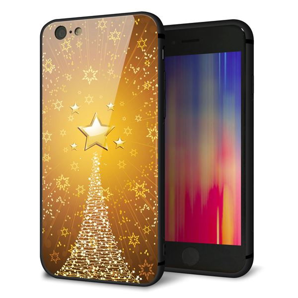 iPhone6 強化ガラス&TPUスマホケース ガラプリ【590 光の塔】