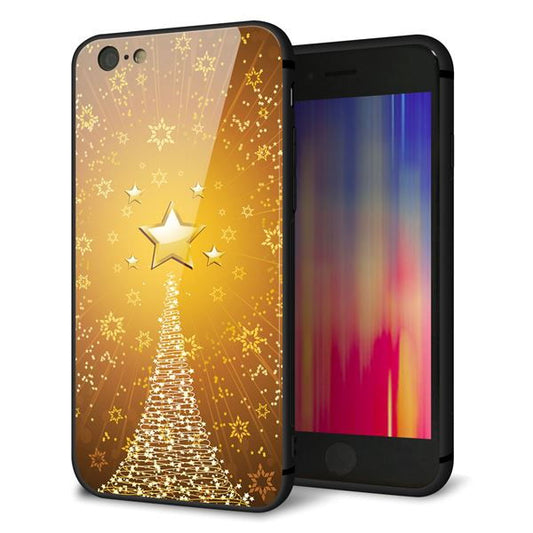 iPhone6 強化ガラス&TPUスマホケース ガラプリ【590 光の塔】