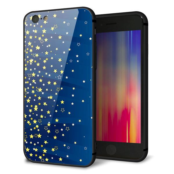 iPhone6 強化ガラス&TPUスマホケース ガラプリ【VA842 満天の星空】