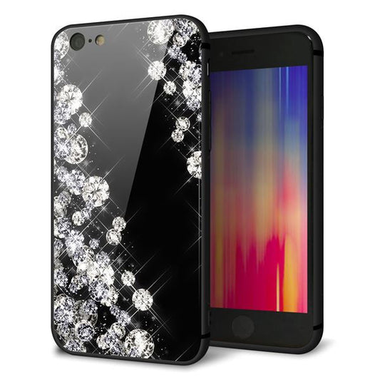iPhone6 強化ガラス＆TPUスマホケース ガラプリ【VA871 ダイヤモンドフレーム】