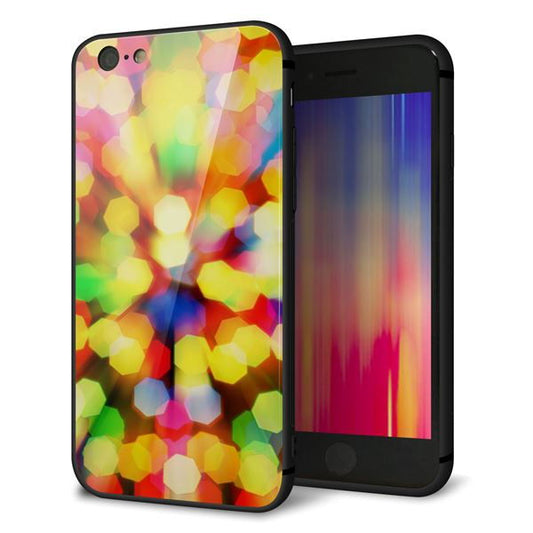 iPhone6 強化ガラス&TPUスマホケース ガラプリ【VA874 未来へのワープ】