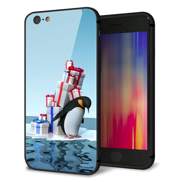 iPhone6 強化ガラス&TPUスマホケース ガラプリ【XA805 人気者は辛い…】