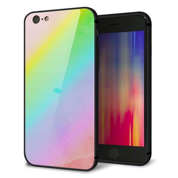 iPhone6 強化ガラス&TPUスマホケース ガラプリ【YJ287 デザイン】