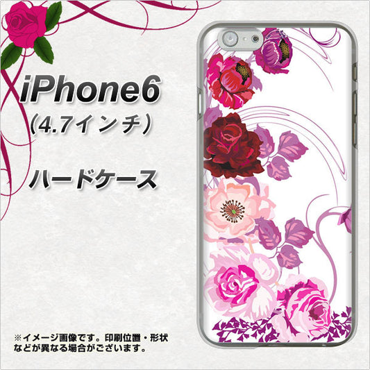 iPhone6 高画質仕上げ 背面印刷 ハードケース【116 ６月のバラ】
