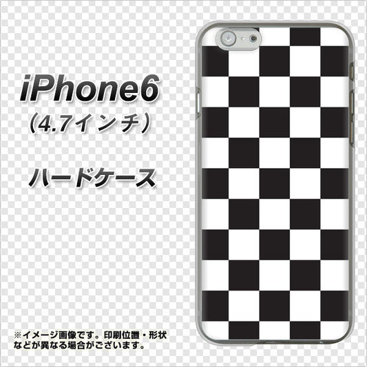 iPhone6 高画質仕上げ 背面印刷 ハードケース【151 フラッグチェック】