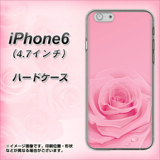 iPhone6 高画質仕上げ 背面印刷 ハードケース【401 ピンクのバラ】