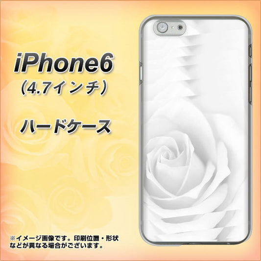 iPhone6 高画質仕上げ 背面印刷 ハードケース【402 ホワイトＲｏｓｅ】