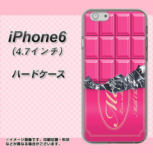 iPhone6 高画質仕上げ 背面印刷 ハードケース【555 板チョコ－ストロベリー】