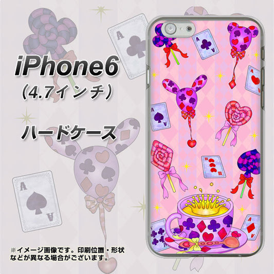 iPhone6 高画質仕上げ 背面印刷 ハードケース【AG817 トランプティー（ピンク）】