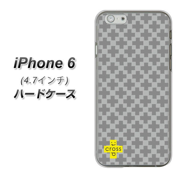 iPhone6 高画質仕上げ 背面印刷 ハードケース【IB900 クロスドット_グレー】