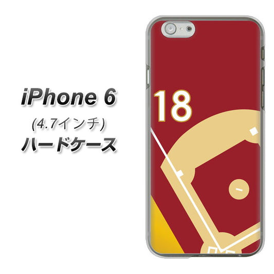 iPhone6 高画質仕上げ 背面印刷 ハードケース【IB924  baseball_グラウンド】
