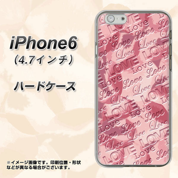 iPhone6 高画質仕上げ 背面印刷 ハードケース【SC844 フラワーヴェルニLOVE（ローズヴェルール）】