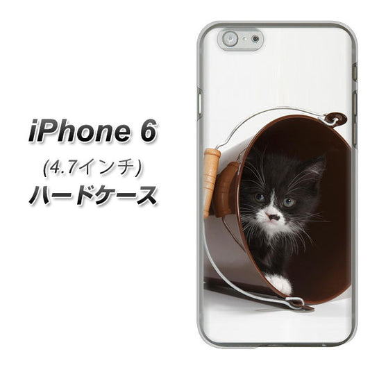 iPhone6 高画質仕上げ 背面印刷 ハードケース【VA800 ネコとバケツ】