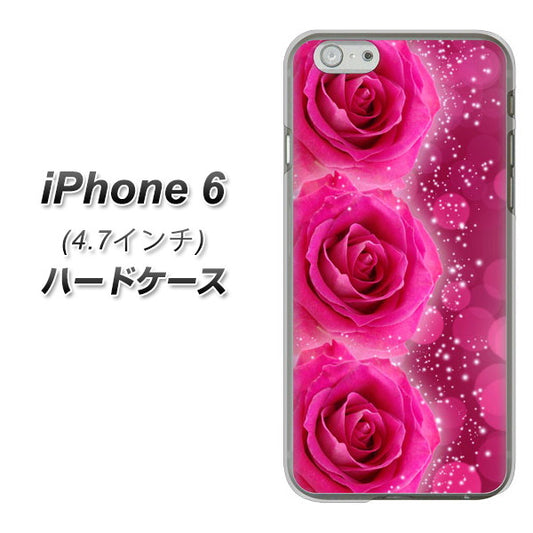 iPhone6 高画質仕上げ 背面印刷 ハードケース【VA815 3連のバラ】