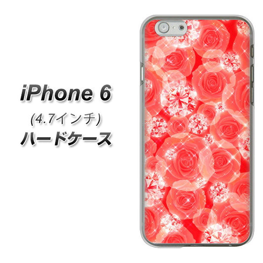 iPhone6 高画質仕上げ 背面印刷 ハードケース【VA816 ダイヤモンドとバラ】