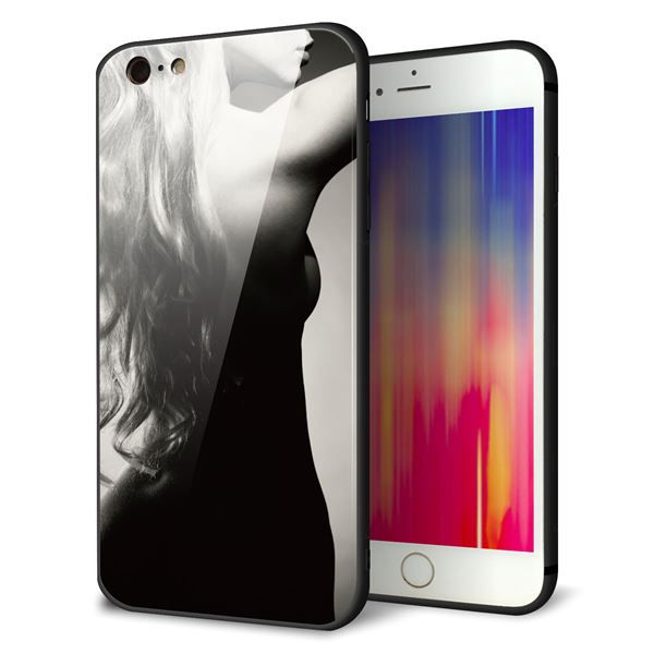 iPhone6 PLUS 強化ガラス&TPUスマホケース ガラプリ【KM890 バックスタイル】