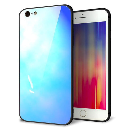 iPhone 6 Plus 強化ガラス&TPUスマホケース ガラプリ【YJ291 デザイン 光】