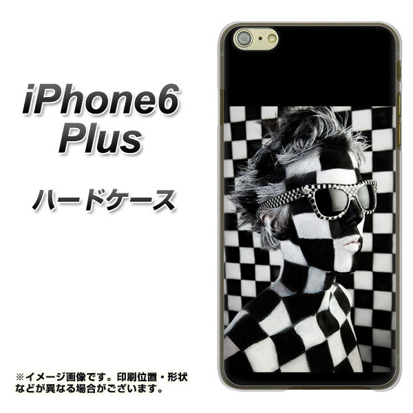 iPhone6 PLUS 高画質仕上げ 背面印刷 ハードケース【357 bk&wh】