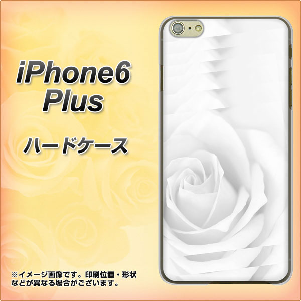iPhone6 PLUS 高画質仕上げ 背面印刷 ハードケース【402 ホワイトRose】