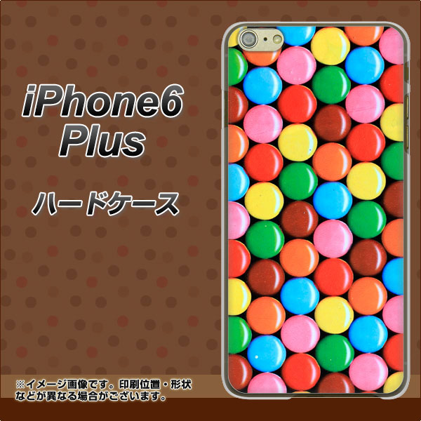 iPhone6 PLUS 高画質仕上げ 背面印刷 ハードケース【448 マーブルチョコ】