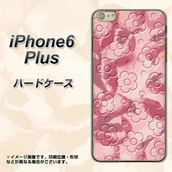 iPhone6 PLUS 高画質仕上げ 背面印刷 ハードケース【SC846 フラワーヴェルニ花ピンク(ローズヴェルール)】