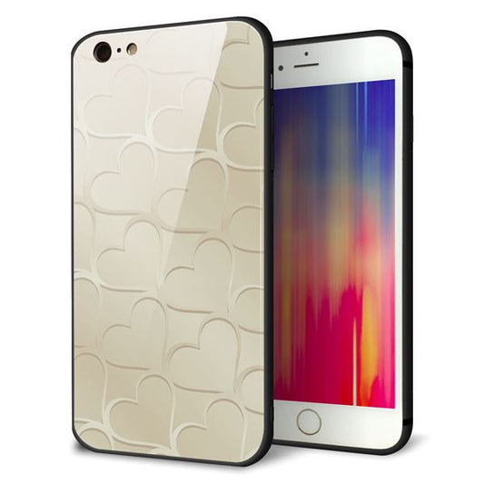 iPhone6s PLUS 強化ガラス&TPUスマホケース ガラプリ【630 かくれハート】