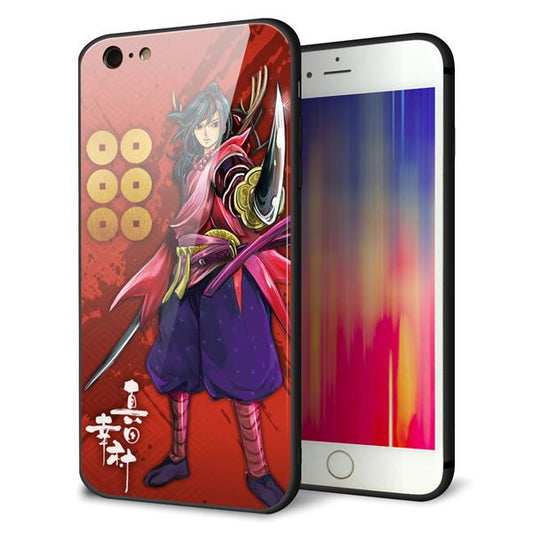 iPhone6s PLUS 強化ガラス&TPUスマホケース ガラプリ【AB807 真田幸村 イラストと家紋】