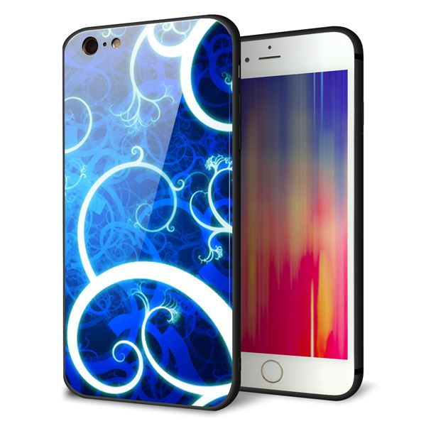 iPhone6s PLUS 強化ガラス&TPUスマホケース ガラプリ【EK850 神秘の草】