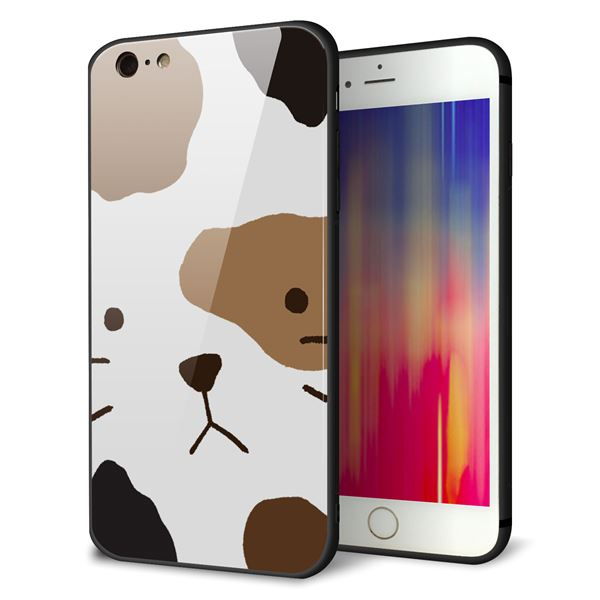 iPhone6s PLUS 強化ガラス&TPUスマホケース ガラプリ【IA801 みけ】