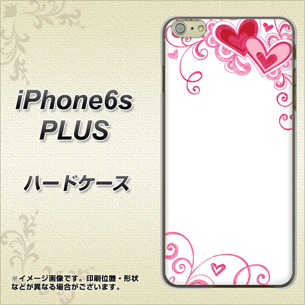 iPhone6s PLUS 高画質仕上げ 背面印刷 ハードケース【365 ハートフレーム】