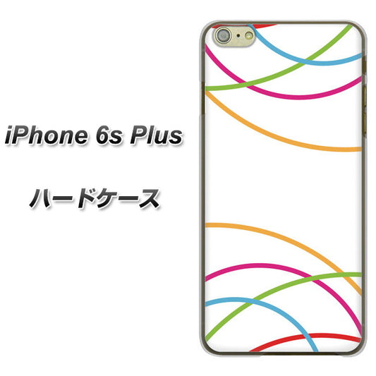 iPhone6s PLUS 高画質仕上げ 背面印刷 ハードケース【IB912 重なり合う曲線】