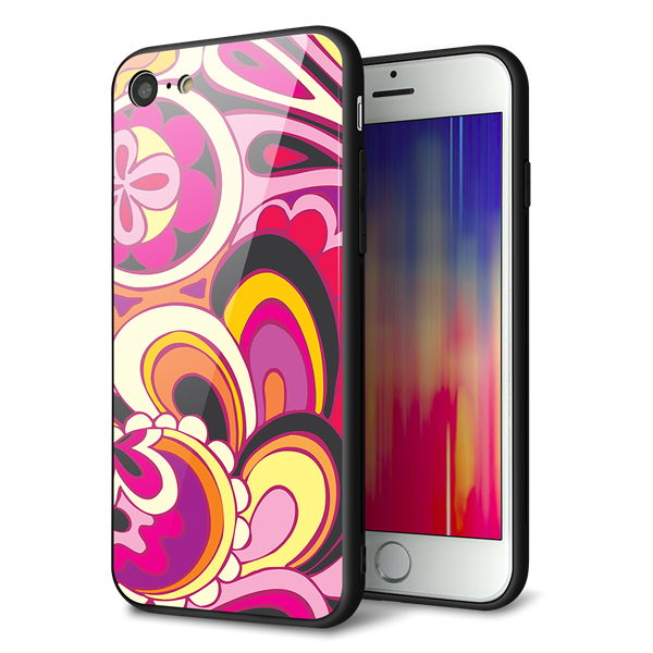 iPhone7 強化ガラス&TPUスマホケース ガラプリ【586 ブローアップカラー】