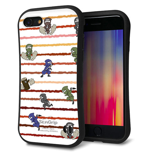 iPhone7 スマホケース 「SEA Grip」 グリップケース Sライン 【HA131 ニンジャ ブンシン ユウヤケ 】 UV印刷