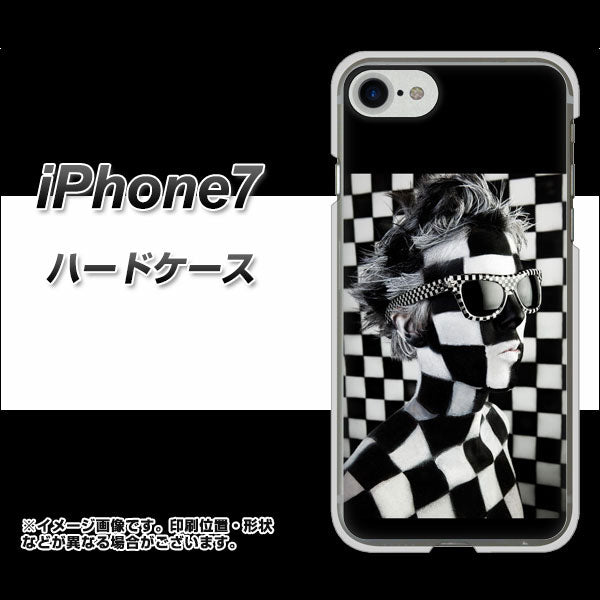 iPhone7 高画質仕上げ 背面印刷 ハードケース【357 bk&wh】