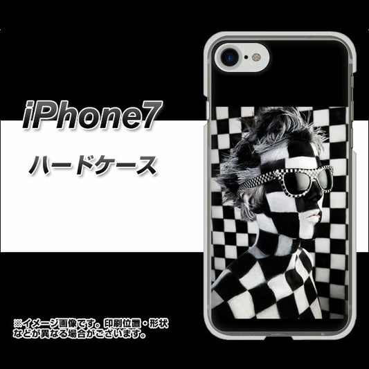 iPhone7 高画質仕上げ 背面印刷 ハードケース【357 bk&wh】