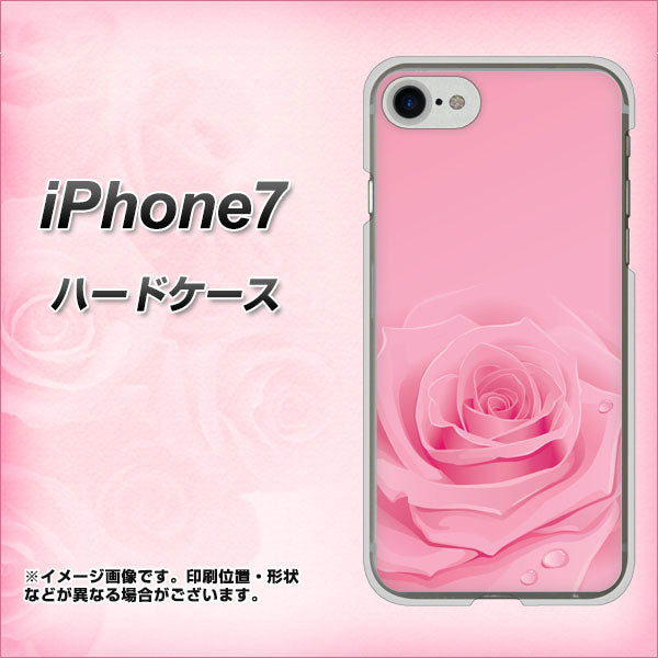 iPhone7 高画質仕上げ 背面印刷 ハードケース【401 ピンクのバラ】