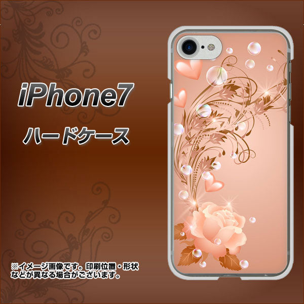 iPhone7 高画質仕上げ 背面印刷 ハードケース【1178 ラブリーローズ】