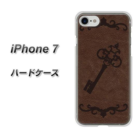 iPhone7 高画質仕上げ 背面印刷 ハードケース【EK824 レザー風アンティークキー】